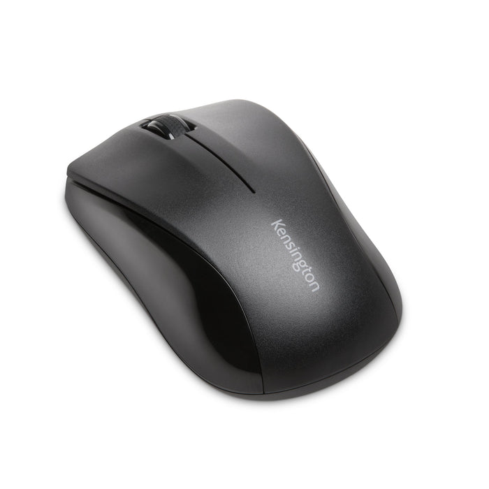 Kensington Wireless ValuMouse, Ambidextrous, Optical, RF Wireless, Black