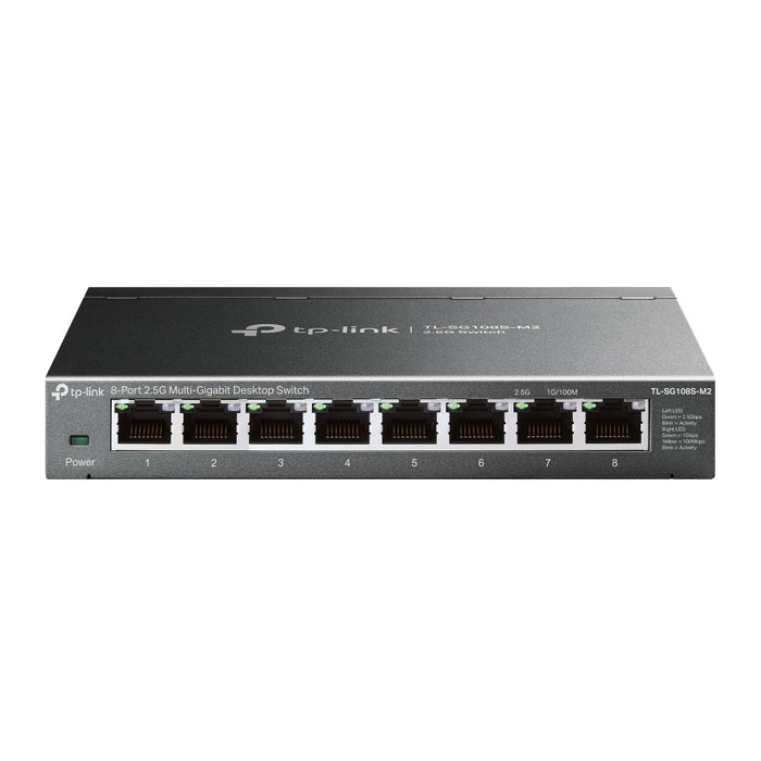TP-Link TL-SG108S-M2, Unmanaged, L2, 2.5G Ethernet (100/1000/2500), Desktop
