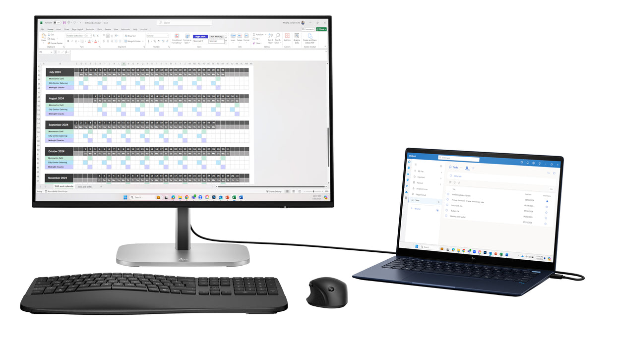 HP Series 5 Pro 24 inch WUXGA Monitor - 524pn, 61 cm (24"), 1920 x 1200 pixels, WUXGA, LCD, 5 ms, Black