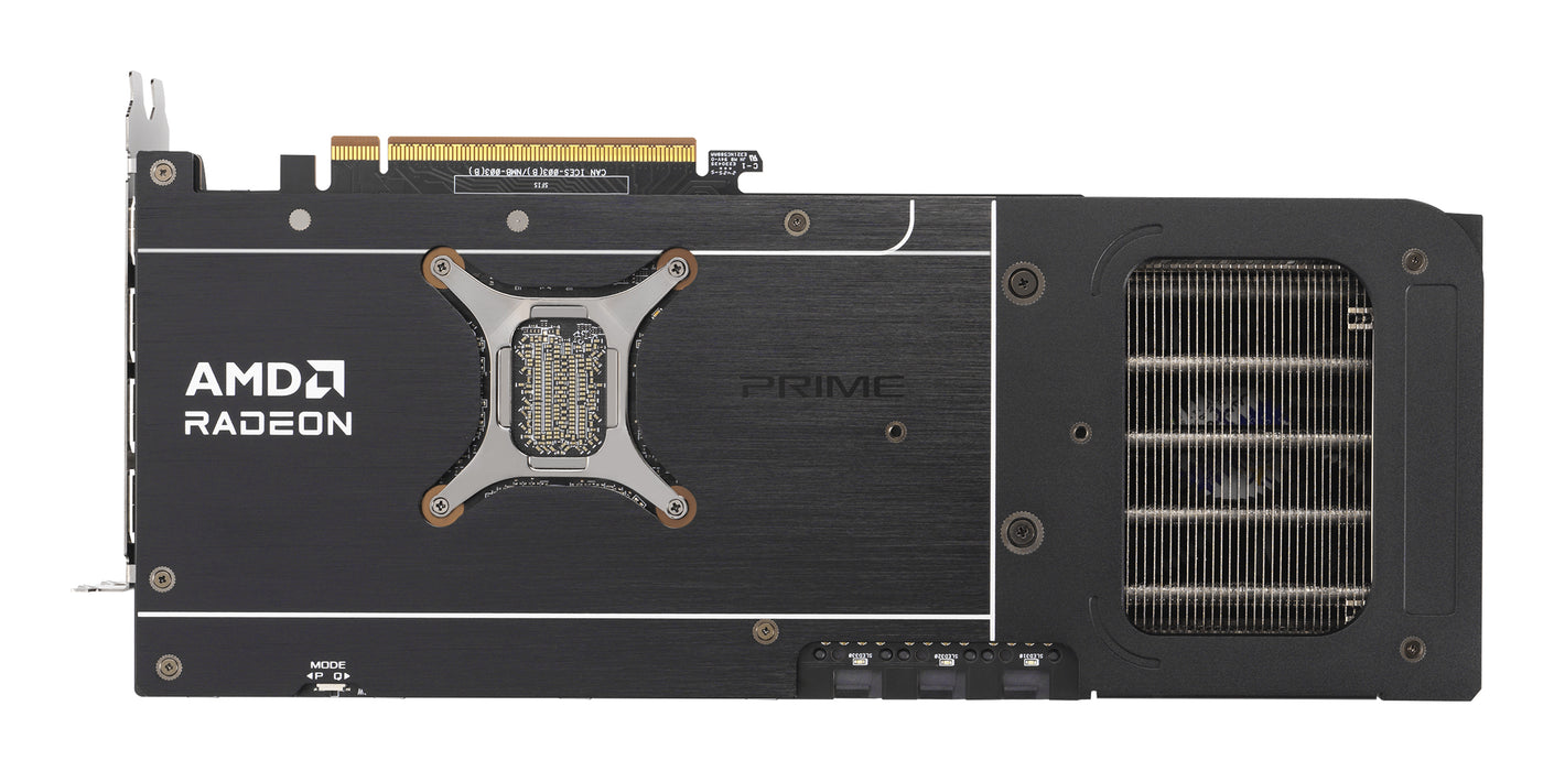 ASUS Prime -RX9070XT-O16G, Radeon RX 9070 XT, 16 GB, GDDR6, 256 bit, 7680 x 4320 pixels, PCI Express 5.0