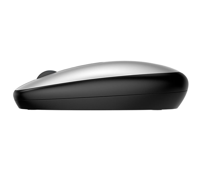 HP 240 Pike Silver Bluetooth Mouse, Ambidextrous, Optical, Bluetooth, 1600 DPI, Silver