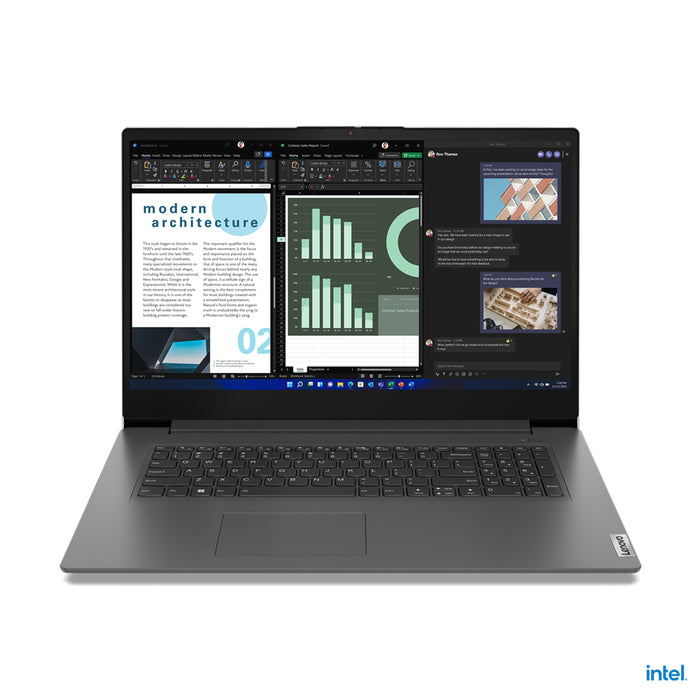 Lenovo V17 G4 IRU, Intel® Core™ i5, 43.9 cm (17.3"), 1920 x 1080 pixels, 8 GB, 256 GB, Windows 11 Pro