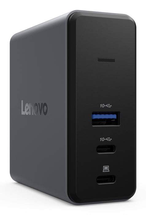 Lenovo X9 Charging GaN Dock, Wired, USB 3.2 Gen 2 (3.1 Gen 2) Type-C, 60 W, Grey, MicroSD (TransFlash), 3840 x 2160 pixels