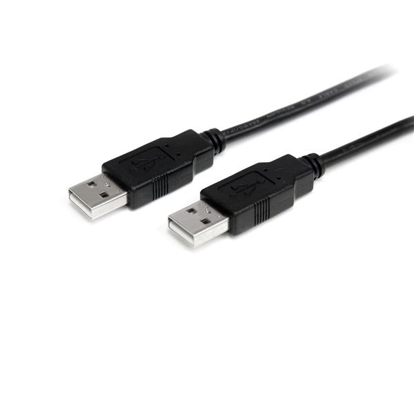StarTech.com 1m USB 2.0 A to A Cable - M/M, 2 m, USB A, USB A, USB 2.0, Male/Male, Black