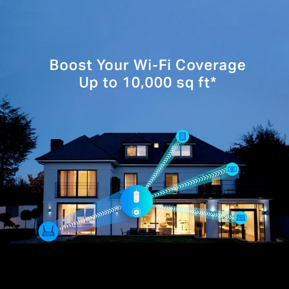 TP-Link AC1750 Wi-Fi, Network repeater, 1750 Mbit/s, 10,100,1000 Mbit/s, External, Gigabit Ethernet, 10/100/1000Base-T(X)