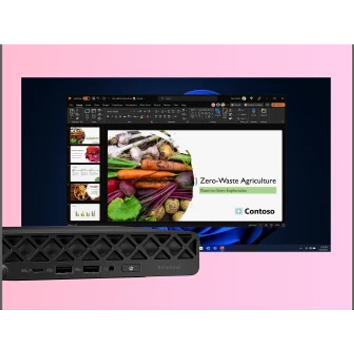 HP EliteDesk 8 Mini G1i AI, Intel Core Ultra 5, 235T, 16 GB, DDR5-SDRAM, 512 GB, Windows 11 Pro