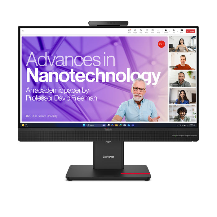 Lenovo ThinkVision T27QD-4v Monitor, 68.6 cm (27"), 2560 x 1440 pixels, Wide Quad HD, LED, 6 ms, Black