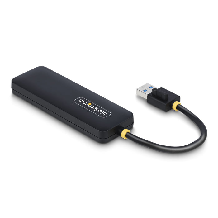 StarTech 4-Port USB-A Hub, USB 3.0 (5Gbps) Data Transfer, Bus Powered, Travel Mini Hub, Portable Multi-Port USB Splitter, Windows PC, MacBook, iMac, Chromebook, Surface and More