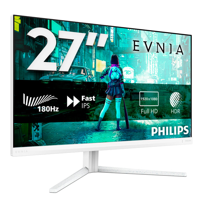 Philips Evnia 27M2N3201A/00, 68.6 cm (27"), 1920 x 1080 pixels, Full HD, LCD, 1 ms, White