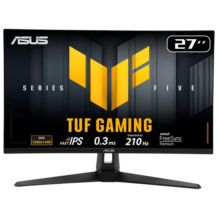 ASUS TUF Gaming VG27AQ5A, 68.6 cm (27"), 2560 x 1440 pixels, Quad HD, LCD, 1 ms, Black