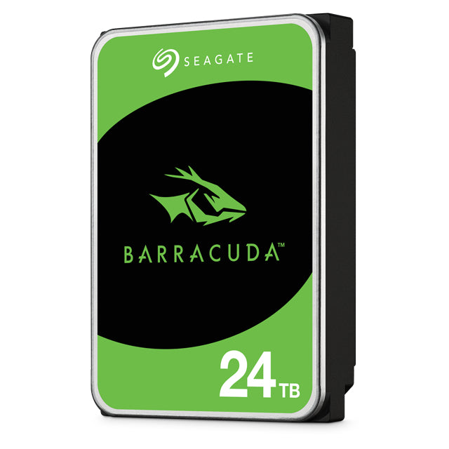 Seagate Barracuda Desktop 24TB HDD, 24 TB, 7200 RPM, 512 MB, 3.5", Serial ATA