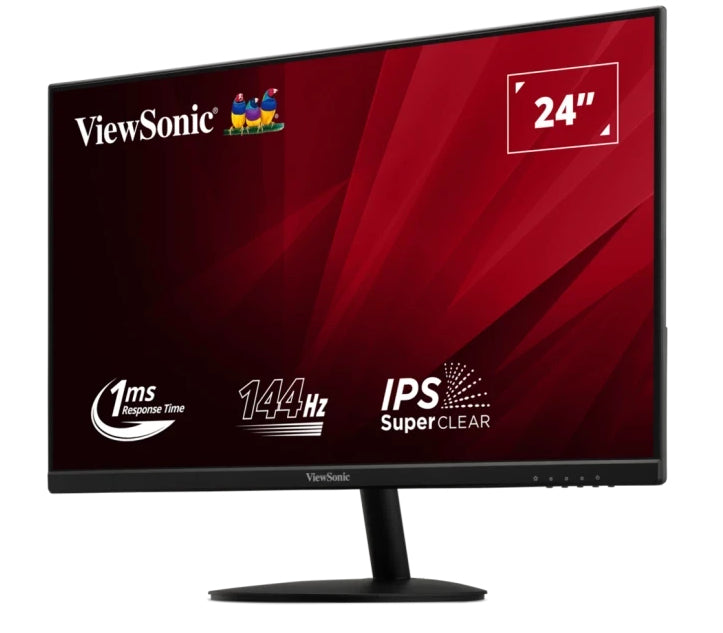 Viewsonic VA VA24E2-H, 60.5 cm (23.8"), 1920 x 1080 pixels, Full HD, LED, 1 ms, Black