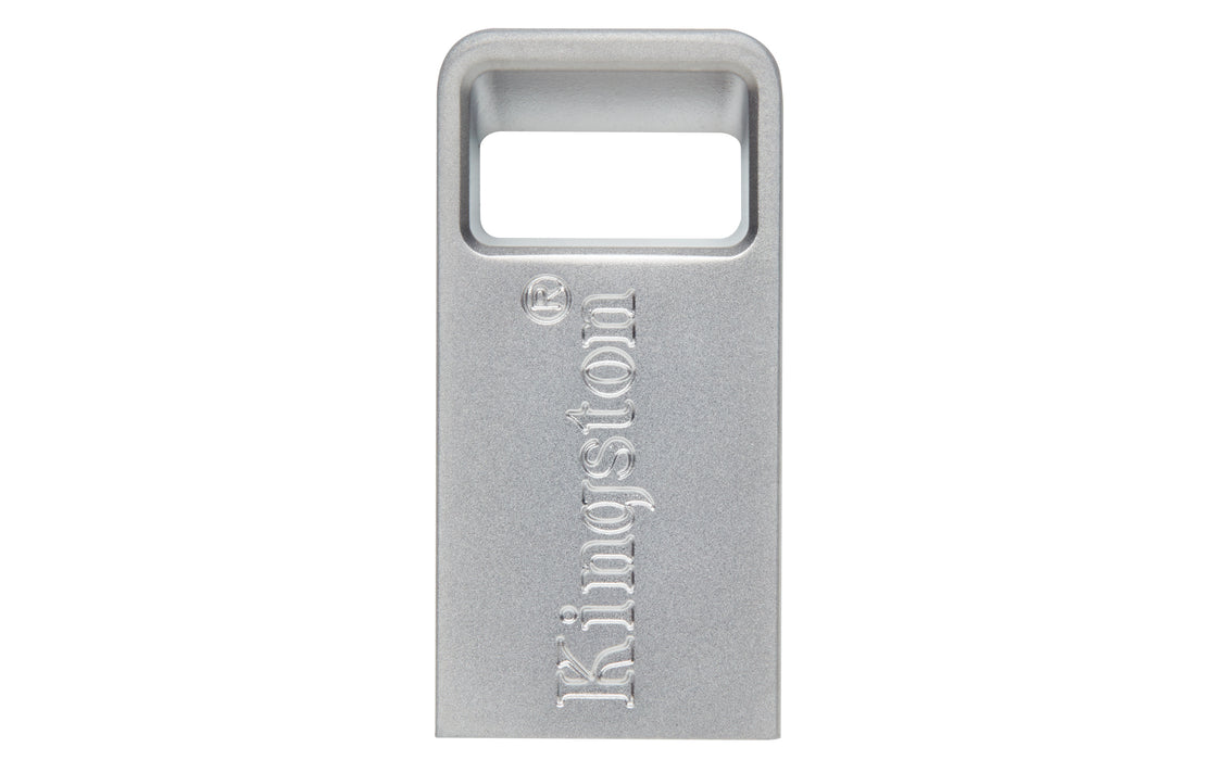Kingston Technology DataTraveler 64GB Micro 200MB/s Metal USB 3.2 Gen 1, 64 GB, USB Type-A, 3.2 Gen 1 (3.1 Gen 1), 200 MB/s, Capless, Silver