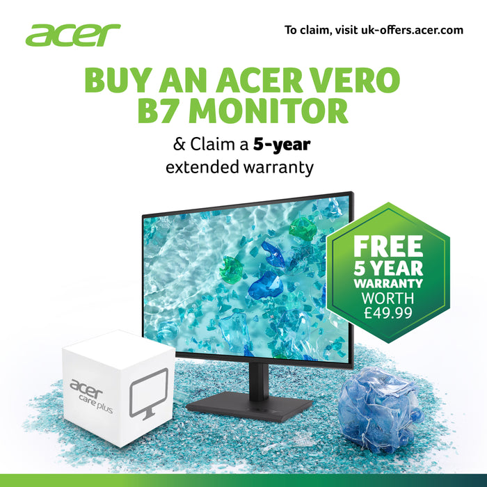 Acer Vero B7 Vero B277UG - 27" Quad HD (2560x1440), 120Hz, 4ms, USB-Hub, HDR10, AdaptiveSync Monitor, 68.6 cm (27"), 2560 x 1440 pixels, Quad HD, 4 ms, Black