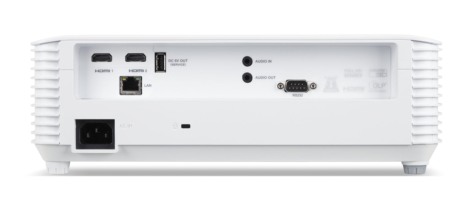 Acer P5550 DLP Projector – 5200 ANSI Lumens, Full HD, 1.3x Zoom, 18,000:1 Contrast, HDMI, 5200 ANSI lumens, DLP, 1080p (1920x1080), 18000:1, 16:9, 787.4 - 7620 mm (31 - 300")
