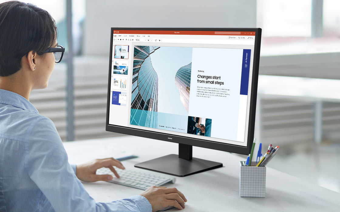 Samsung S24D310EAU, 61 cm (24"), 1920 x 1080 pixels, Full HD, LCD, 5 ms, Black