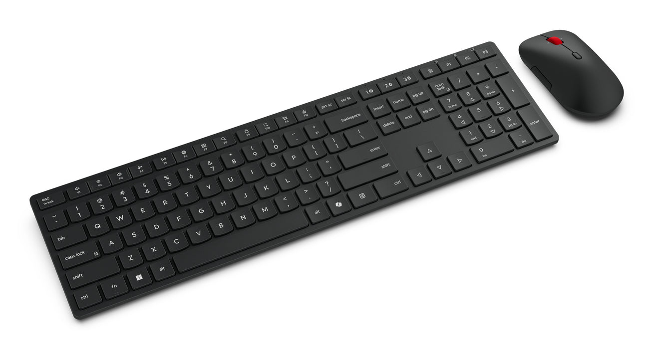 Lenovo 4X31S04847, Full-size (100%), Wireless, RF Wireless + Bluetooth, Black, Mouse included