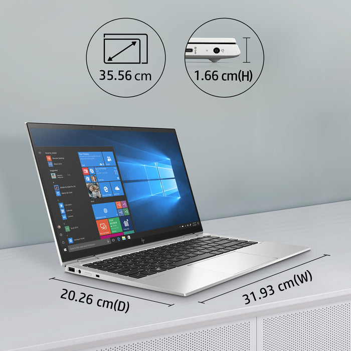 HP EliteBook x360 1040 G7, Intel® Core™ i5, 1.6 GHz, 35.6 cm (14"), 1920 x 1080 pixels, 16 GB, 256 GB