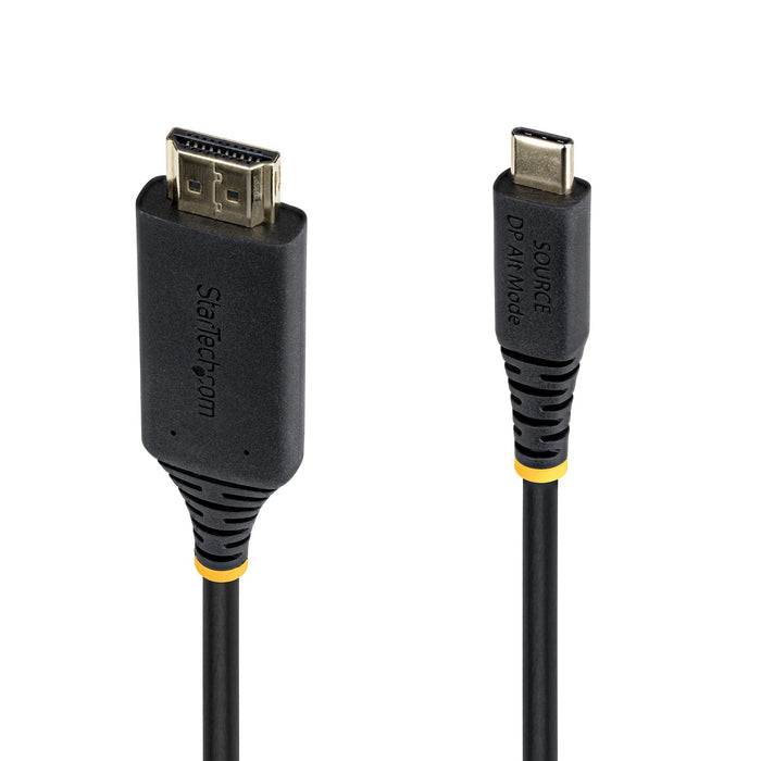 StarTech.com 1m USB-C to HDMI Adapter Cable, Gripping HDMI Connector, 4K 60Hz, Thunderbolt Compatible, HDR, Uni-Directional Cord for MacBook, Dell, HP, Lenovo, 1 m, USB Type-C, HDMI Type A (Standard), Male, Male, Straight