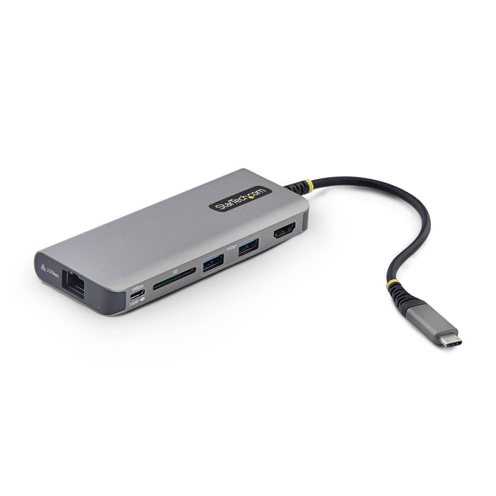 StarTech.com USB-C to HDMI Multiport Adapter, 140W PD Charging, 4K 60Hz, 3-Port USB 10Gbps Hub, SD Card Slot, 2.5GbE, Mini Dock for MacBook / Dell / Thinkpad / HP, Wired, USB 3.2 Gen 2 (3.1 Gen 2) Type-C, 140 W, 10,100,1000,2500 Mbit/s, Grey, SD