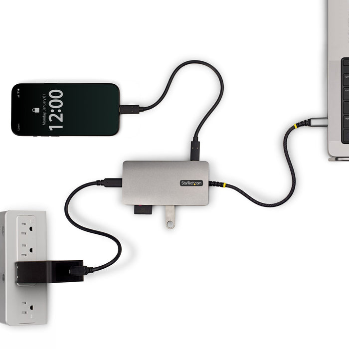 StarTech 9-in-1 USB-C Multiport Adapter with 4K 60Hz HDMI, 140W Power Delivery, USB 10Gbps, GbE, SD and MicroSD Slots, Plug-and-Play Mini Dock for Dell, HP, Lenovo Laptops