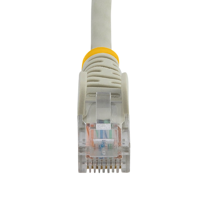 StarTech.com Cat5e Ethernet Patch Cable with Snagless RJ45 Connectors - 10 m, Gray, 10 m, Cat5e, U/UTP (UTP), RJ-45, RJ-45, Grey