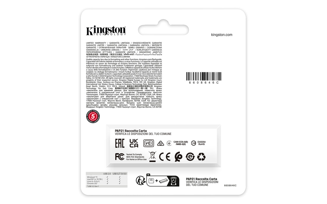 Kingston Technology DataTraveler 64GB Portable USB 3.2 Gen 1 Exodia Black, 64 GB, USB Type-A, 3.2 Gen 1 (3.1 Gen 1), Cap, 8.96 g, Black