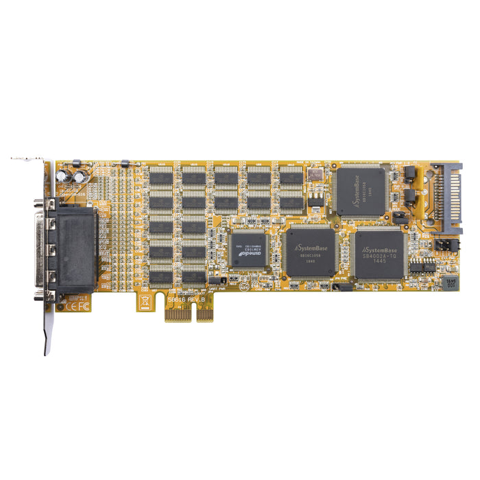 StarTech.com 16-Port Low-Profile Serial Card - RS232 - PCI Express - TAA, PCIe, Serial, Low-profile, PCIe 1.1, RS-232, Yellow