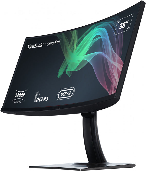Viewsonic VP3881A, 96.5 cm (38"), 3840 x 1600 pixels, Quad HD+, LED, 5 ms, Black