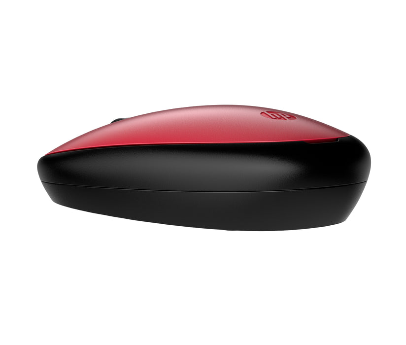 HP 240 Empire Red Bluetooth Mouse, Ambidextrous, Optical, Bluetooth, 1600 DPI, Red