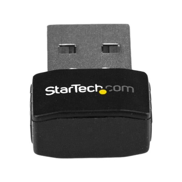 StarTech.com USB Wi-Fi Adapter - AC600 - Dual-Band Nano Wireless Adapter, Wireless, USB, WLAN, 433 Mbit/s, Black