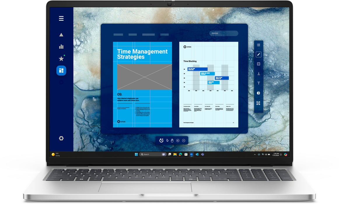 DELL Pro 16 PC16250, Intel Core Ultra 7, 40.6 cm (16"), 1920 x 1200 pixels, 16 GB, 512 GB, Windows 11 Pro