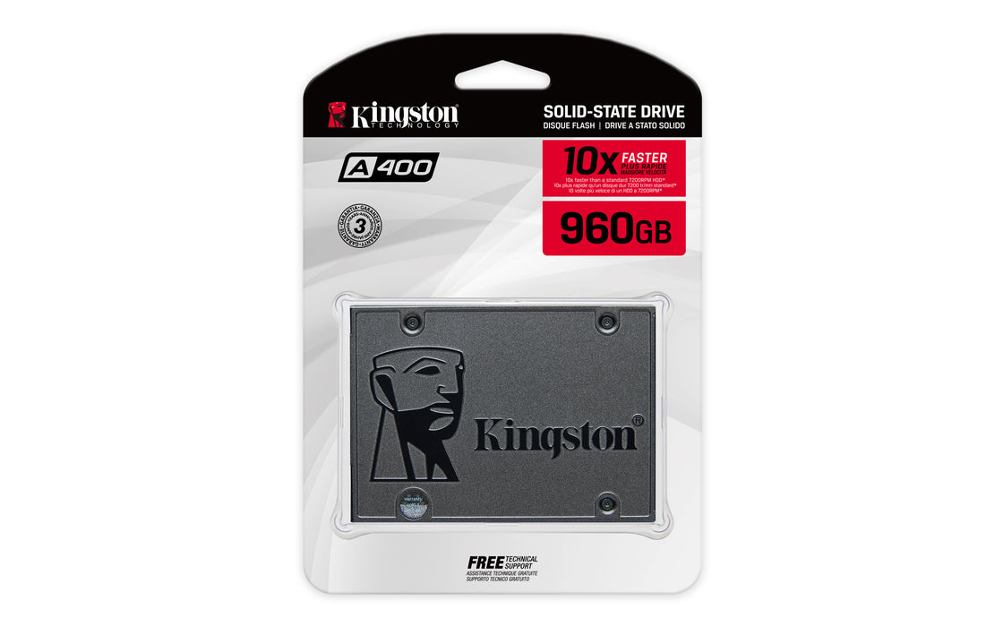 Kingston Technology A400, 960 GB, 2.5", 500 MB/s, 6 Gbit/s