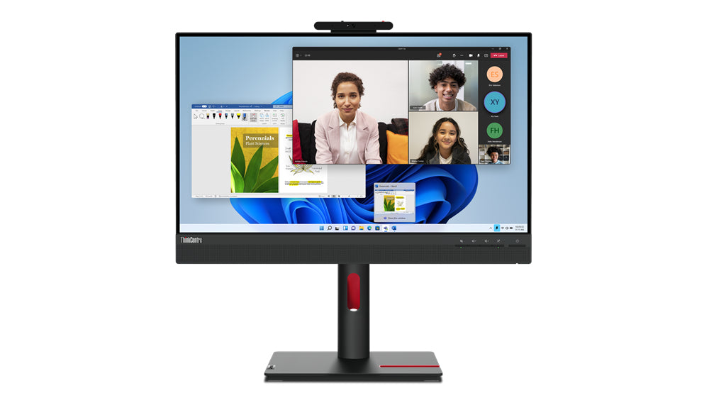 Lenovo ThinkCentre Tiny-In-One 24, 60.5 cm (23.8"), 1920 x 1080 pixels, Full HD, LED, 6 ms, Black