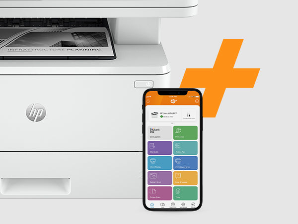 HP LaserJet Pro 4102fdn Multifunction Black and white Printer, Ethernet Only; Copier, Scanner, Laser, Mono printing, 1200 x 1200 DPI, Mono copying, A4, White