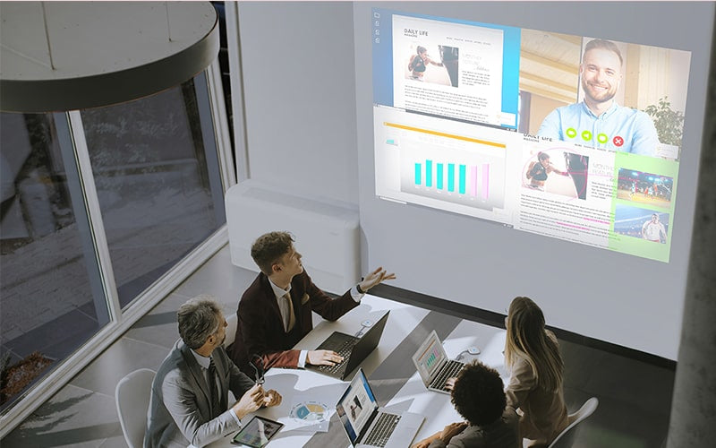 Epson EB-L530U, 5200 ANSI lumens, 3LCD, WUXGA (1920x1200), 2500000:1, 16:10, 1270 - 12700 mm (50 - 500")