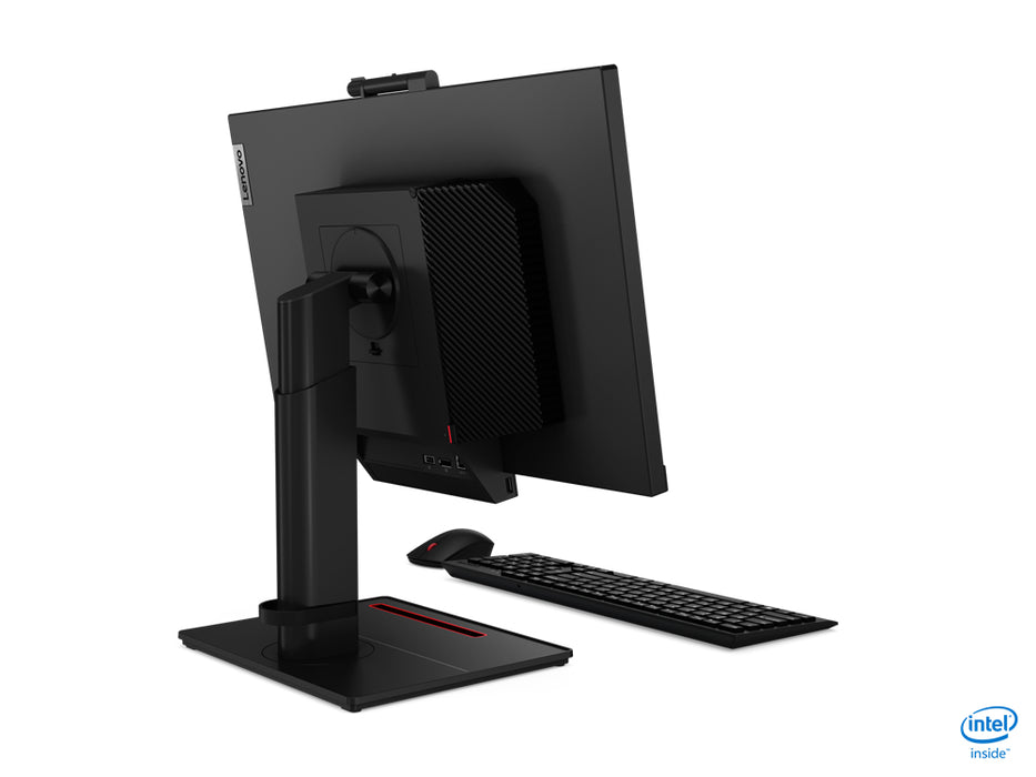 Lenovo ThinkCentre Tiny-In-One, 60.5 cm (23.8"), 1920 x 1080 pixels, Full HD, LED, 6 ms, Black