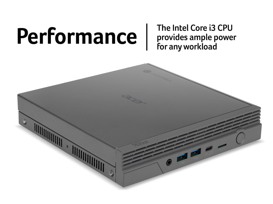 Acer Chromebox CXI5 (Intel Core i3-1215U, 8 GB RAM, eMMC 128GB, Chrome OS), 1.2 GHz, Intel® Core™ i3, i3-1215U, 8 GB, 128 GB, ChromeOS