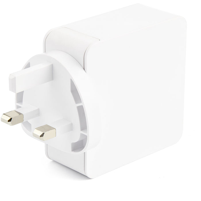 StarTech.com USB C Wall Charger - USB C Laptop Charger 60W PD - 6ft/2m Cable - Universal Compact Type C Power Adapter - Dell XPS/Lenovo X1 Carbon/HP EliteBook/MacBook - USB IF/CE Certified, Indoor, AC, 20 V, White