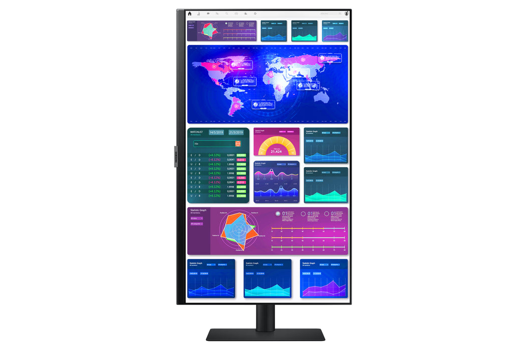 Samsung LS27A600UUUXXU, 68.6 cm (27"), 2560 x 1440 pixels, Quad HD, LCD, 5 ms, Black