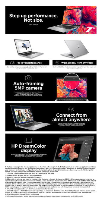 HP ZBook Firefly 16 G9, Intel® Core™ i7, 40.6 cm (16"), 1920 x 1200 pixels, 16 GB, 512 GB, Windows 11 Pro