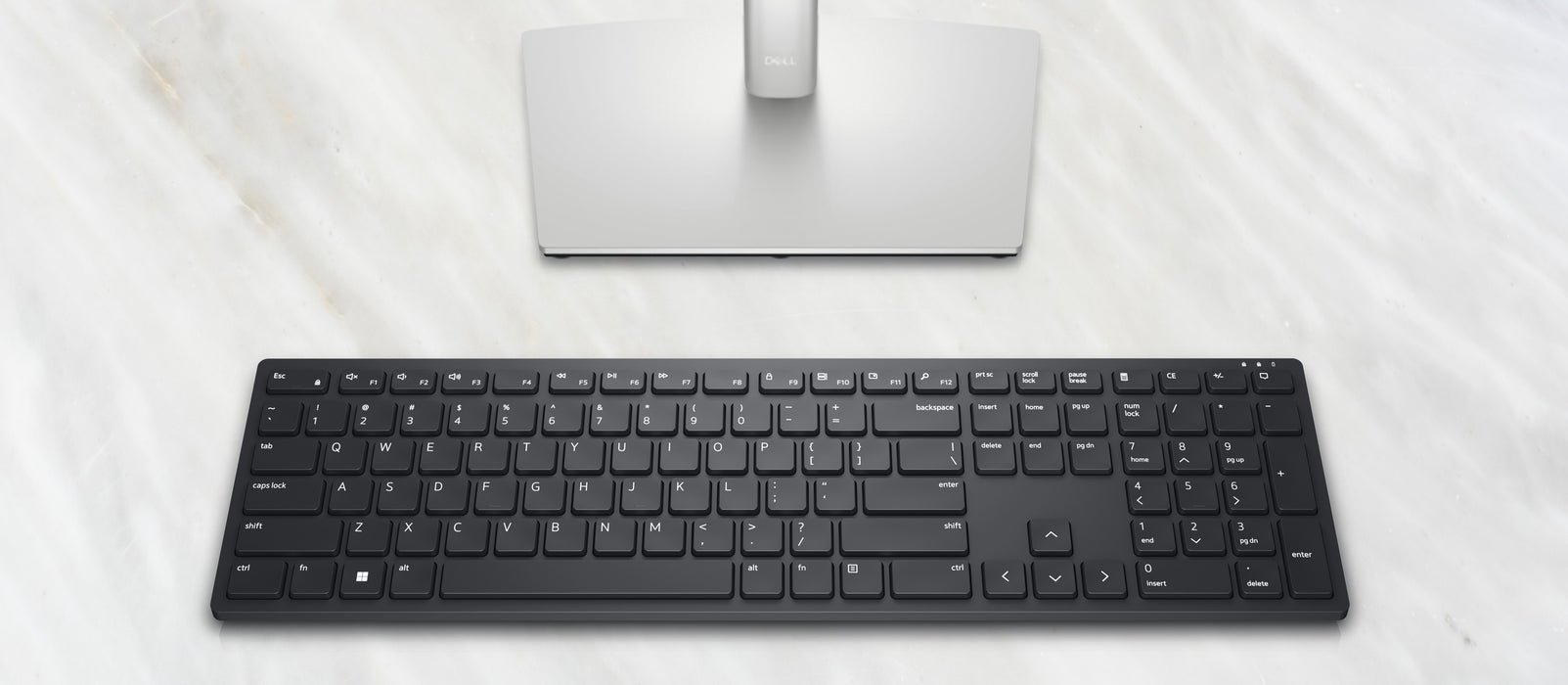 DELL KB500, Full-size (100%), Wireless, RF Wireless, QWERTY, Black