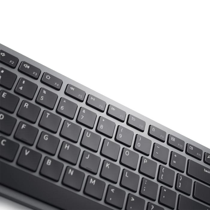 DELL KB700, Full-size (100%), Wireless, Bluetooth, QWERTY, Grey