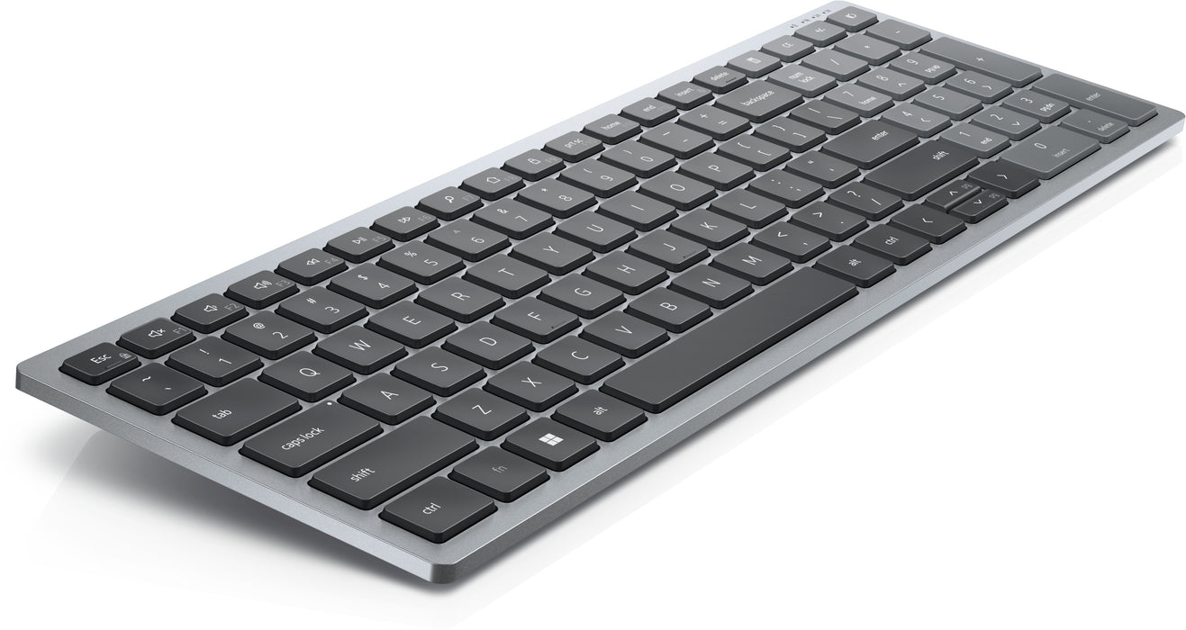 DELL KB740, Full-size (100%), Wireless, RF Wireless + Bluetooth, Scissor key switch, QWERTY, Grey, Black