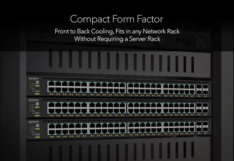 NETGEAR XSM4340V, Managed, L3, 10G Ethernet (100/1000/10000), Power over Ethernet (PoE), Rack mounting, 1U