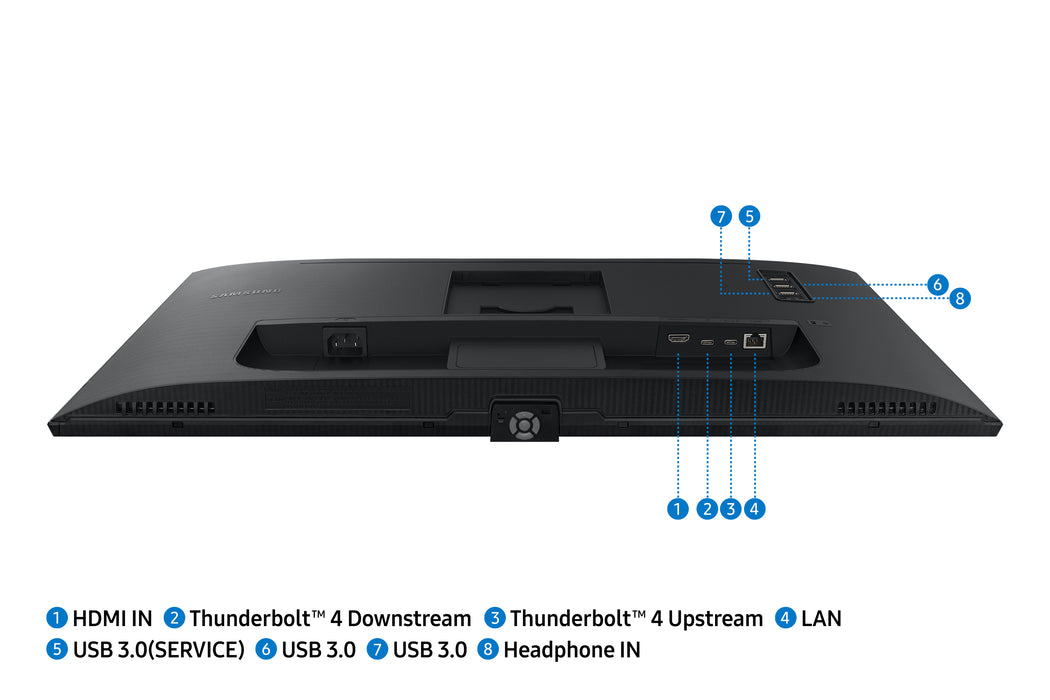 Samsung S80TB, 68.6 cm (27"), 3840 x 2160 pixels, 4K Ultra HD, LED, 5 ms, Black