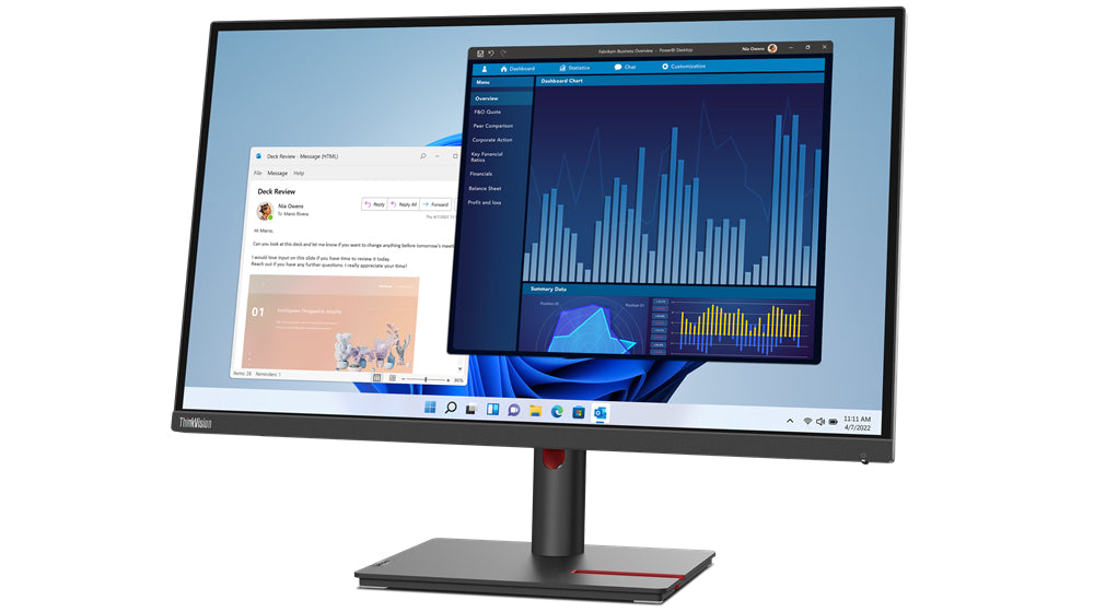 Lenovo ThinkVision T27p-30 68.6 cm (27") 3840 x 2160 pixels 4K Ultra HD LED, 68.6 cm (27"), 3840 x 2160 pixels, 4K Ultra HD, LED, 6 ms, Black