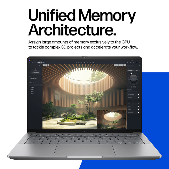 HP ZBook Ultra G1a, AMD Ryzen AI Max PRO, 3.2 GHz, 35.6 cm (14"), 1920 x 1200 pixels, 32 GB, 1 TB