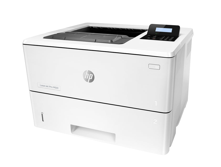 HP LaserJet Pro M501dn Black and white Printer, Ethernet Only; Duplex, Laser, 600 x 600 DPI, A4, 43 ppm, Duplex printing, Network ready