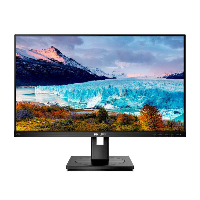 Philips S Line 275S1AE/00, 68.6 cm (27"), 2560 x 1440 pixels, 2K Ultra HD, LCD, 4 ms, Black